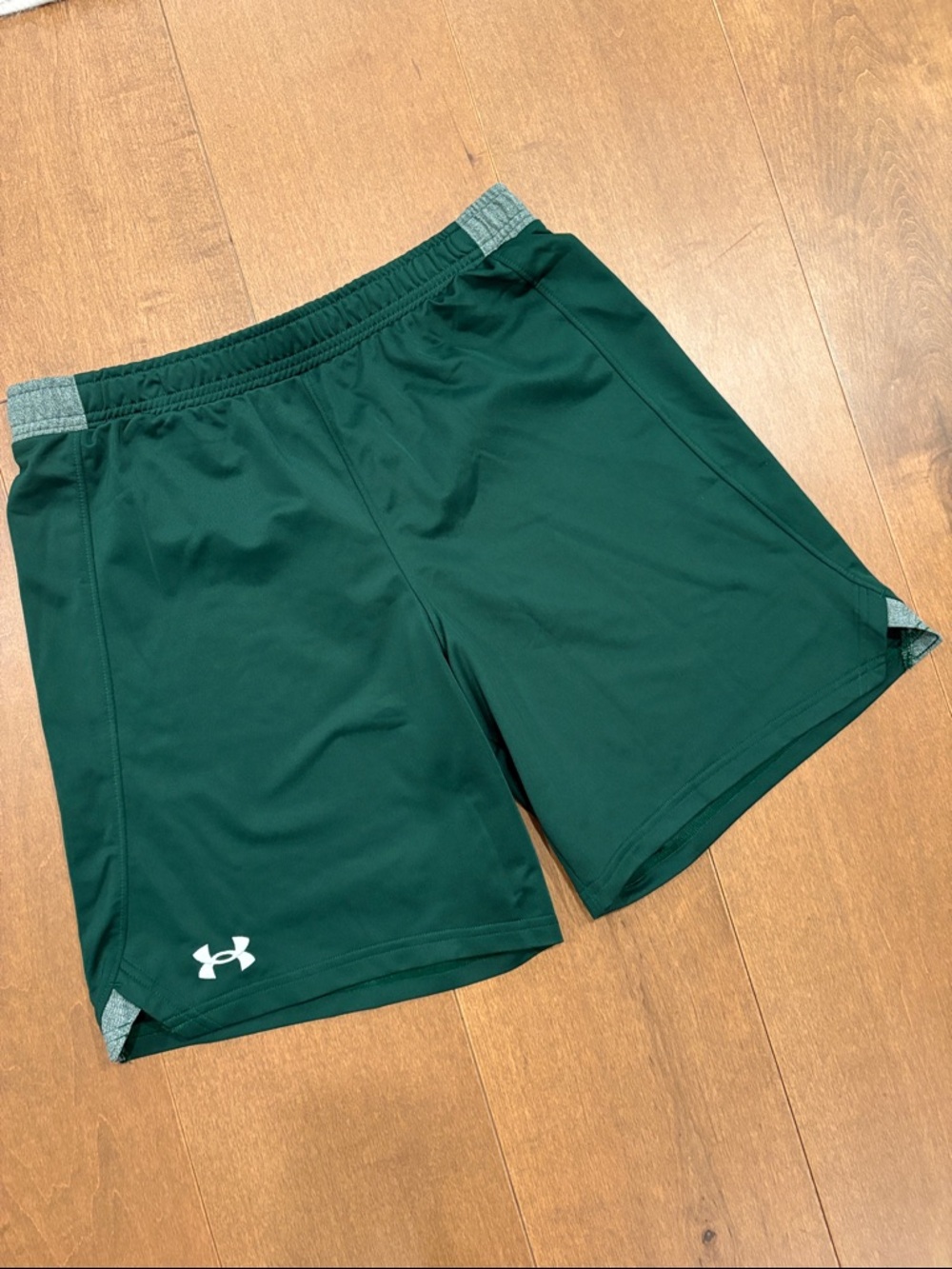 Under Armour Forest Green Shorts with Gray Accents
